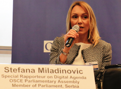 8 November 2019 MP Stefana Miladinovic at OSCE Security Days